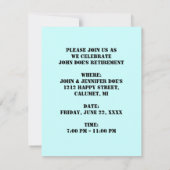 PARTY EINLADUNG in Handtuch (Rückseite)