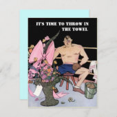 PARTY EINLADUNG in Handtuch (Vorne/Hinten)