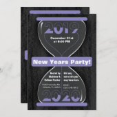 Party Einladung in Neujahr (Vorne/Hinten)