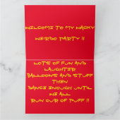 Party Einladung Kartenspass Nachrichten gemischte (Innenseite)