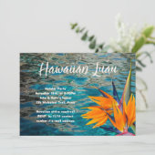 Party Einladung Luau (Stehend Vorderseite)