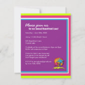 Party Einladung Luau:4.25 cm x 5.5 cm (Rückseite)