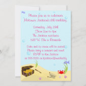 Party Einladung Mermaid (Rückseite)