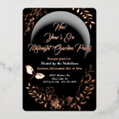 Party Einladung Midnight Garden (Vorderseite)