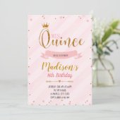 Party Einladung Mis quince (Stehend Vorderseite)