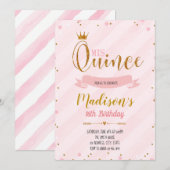 Party Einladung Mis quince (Vorne/Hinten)