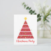 Party Einladung Mistletoe (Stehend Vorderseite)