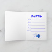 Party Einladung mit Discoball und Regenbogen von (Innenseite)