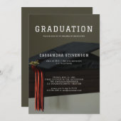 Party Einladung mit einfachen Graduierungsklammern (Vorne/Hinten)