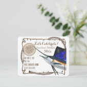 Party Einladung mit Seeteufel (Stehend Vorderseite)