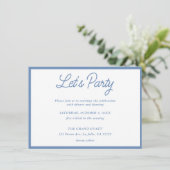 Party Einladung Mitzvah (Stehend Vorderseite)