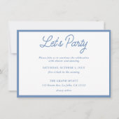 Party Einladung Mitzvah (Vorderseite)