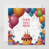 Party Einladung nach Ihrem Geschmack (Rückseite)