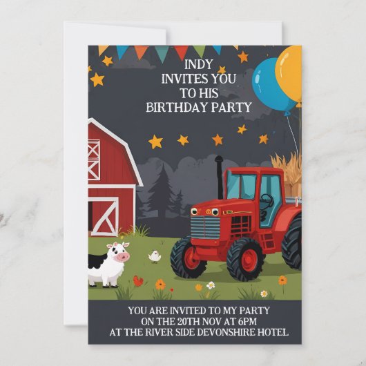 Party Einladung nach Ihrem Geschmack (Vorderseite)