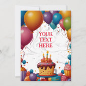 Party Einladung nach Ihrem Geschmack (Rückseite)