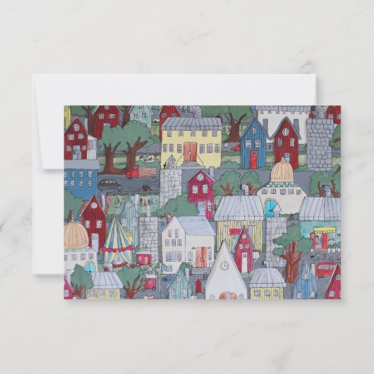 Party Einladung | Nachbarschaft (Rückseite)