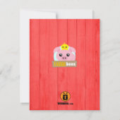 Party Einladung niedlicher landwirtschaftlicher Nu (Rückseite)