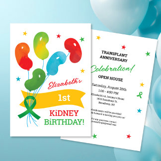 Party Einladung Nierentransplantation Geburtstag A