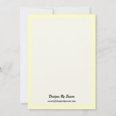 Party Einladung - Orchid-Design (Rückseite)