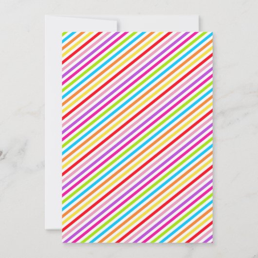 Party Einladung Paint und Pajamas (Rückseite)