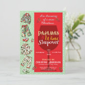 Party Einladung Pajama und Pancakes (Stehend Vorderseite)