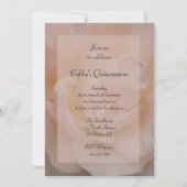 Party Einladung Pale Pink Rose Quinceanera (Vorderseite)