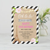 Party Einladung Paris im Frühjahr (Stehend Vorderseite)