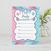 Party Einladung per Hand (Stehend Vorderseite)