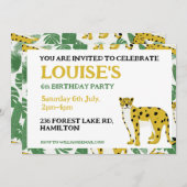 Party Einladung personalisierter Kindergeburtstag (Vorne/Hinten)