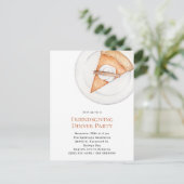 Party Einladung Pie Friendsgiving Dinner (Stehend Vorderseite)