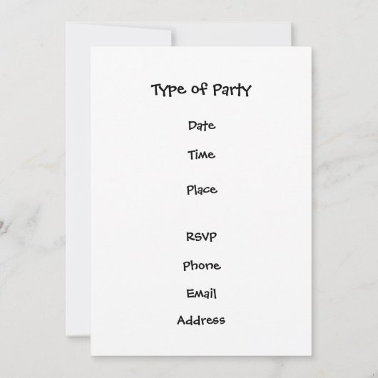 Party Einladung "Pirate" (Rückseite)