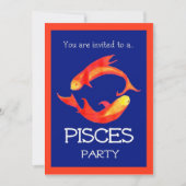 Party Einladung "Pisces" (Vorderseite)