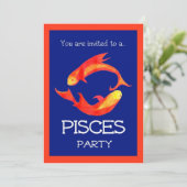 Party Einladung "Pisces" (Stehend Vorderseite)