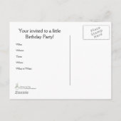 Party Einladung Postkarte (Rückseite)