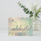 Party Einladung Postkarte (Stehend Vorderseite)