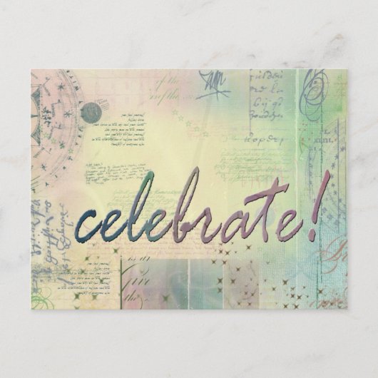 Party Einladung Postkarte (Vorderseite)