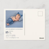 Party Einladung Postkarte (Rückseite)