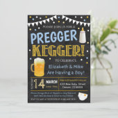 Party Einladung Pregger Kegger (Stehend Vorderseite)