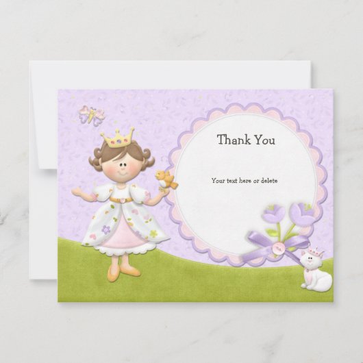 Party Einladung Prinzessin-Birthday (Vorderseite)