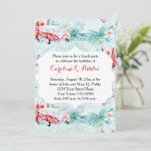 Party Einladung Retro Beach (Stehend Vorderseite)