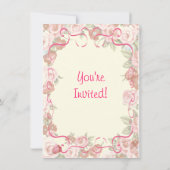 Party Einladung Romantischer Blumenkohl (Rückseite)