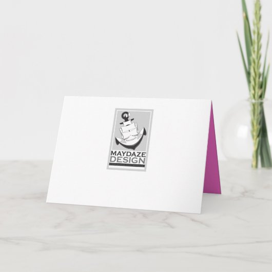 Party Einladung rosa Sterne (Rückseite)