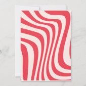 Party Einladung rosa und rot (Rückseite)