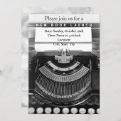 Party Einladung-Schreibmaschine buchen Einladung (Vorne/Hinten)