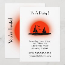 Party Einladung segeln