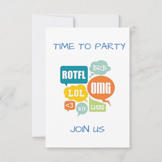 PARTY EINLADUNG "SENIOR STYLE" gesimst (Vorderseite)