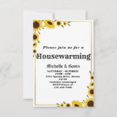 Party Einladung Sonnenblumen (Vorderseite)