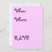 Party Einladung Sortale (Rückseite)