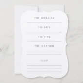 Party Einladung sozialer Veranstaltungen (Rückseite)