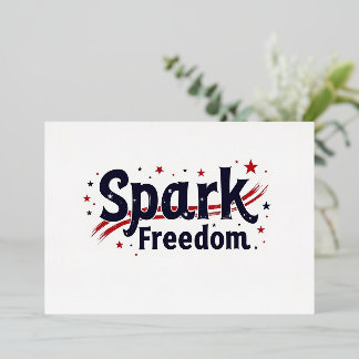 Party Einladung Spark Freedom